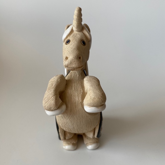 Artesania Rinconada Unicorn Stallion Figurine Collectible 1990s Vintage - Picture 2 of 7